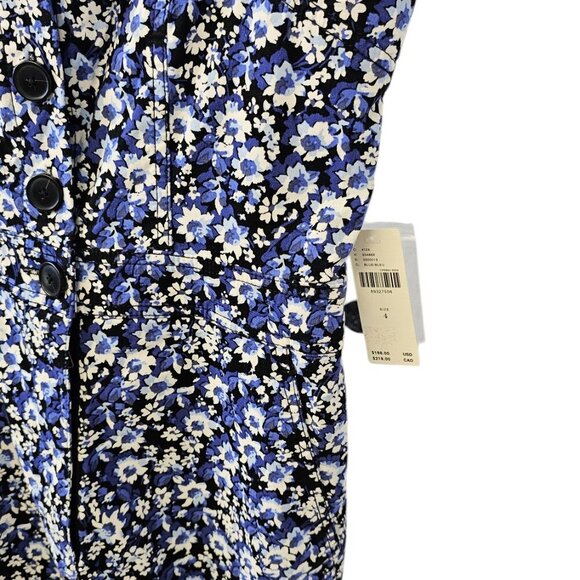 Anthropologie Maeve The Portside Button Front Floral Wide Leg Jumpsuit, Size 4 - Picture 7 of 10